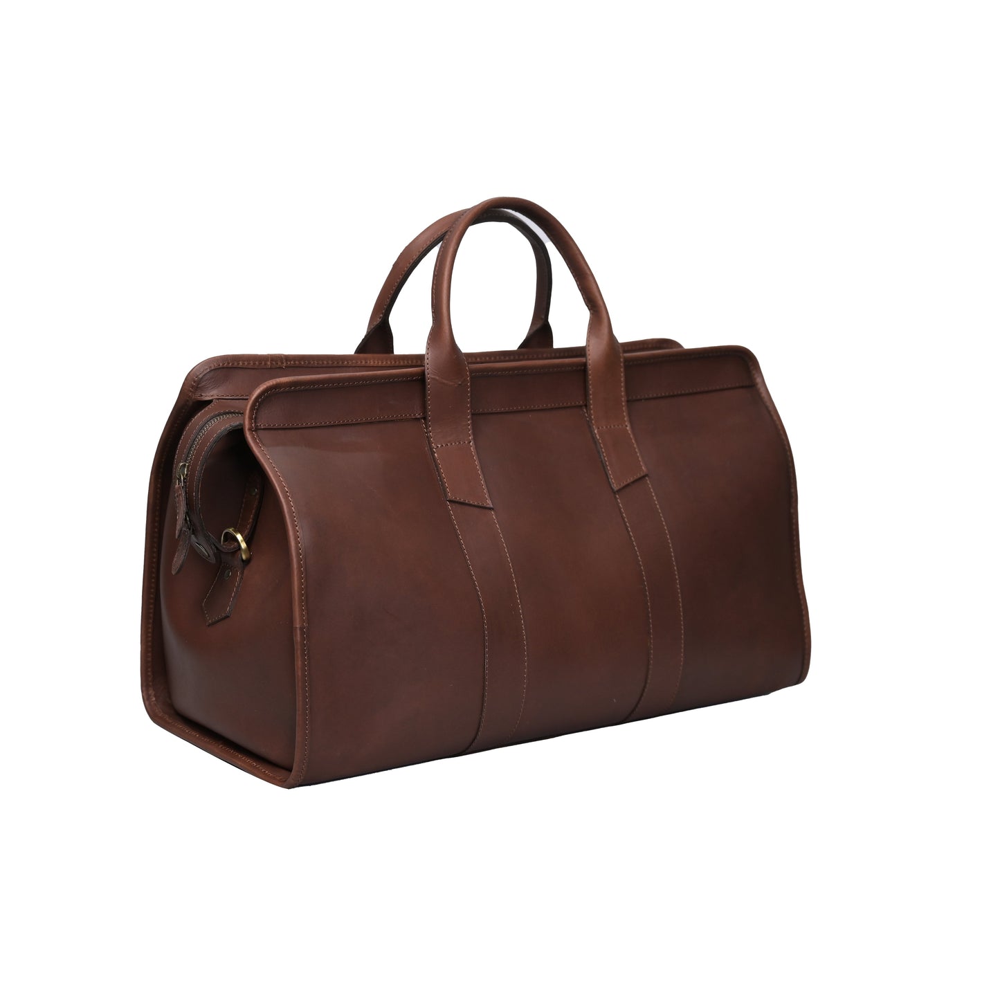 REONNDARLING Genuine Leather Duffel Bag Brown Color For Mutli Purpose Traveling Bag for Men & Women