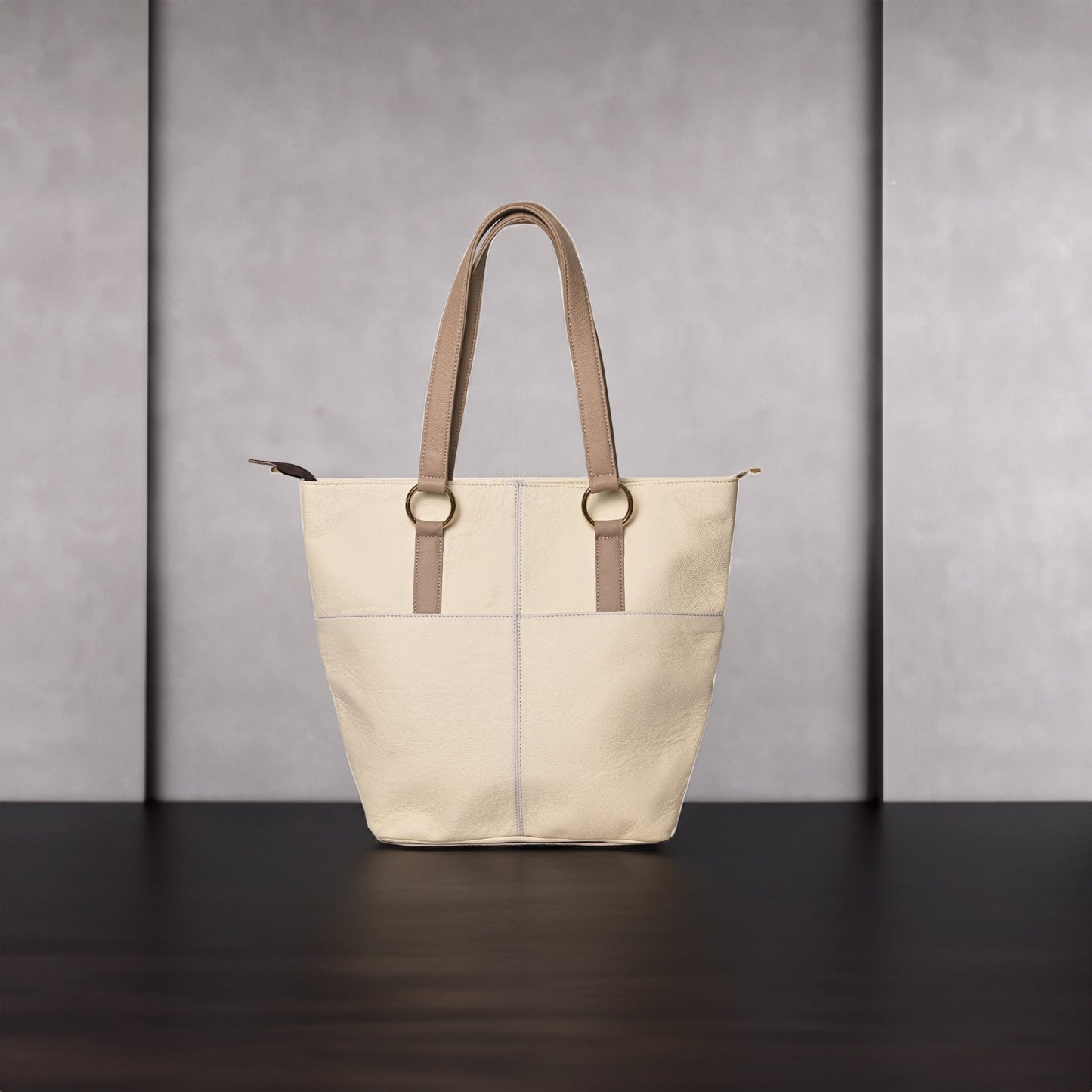 Modern Artisan Leather Tote Bag