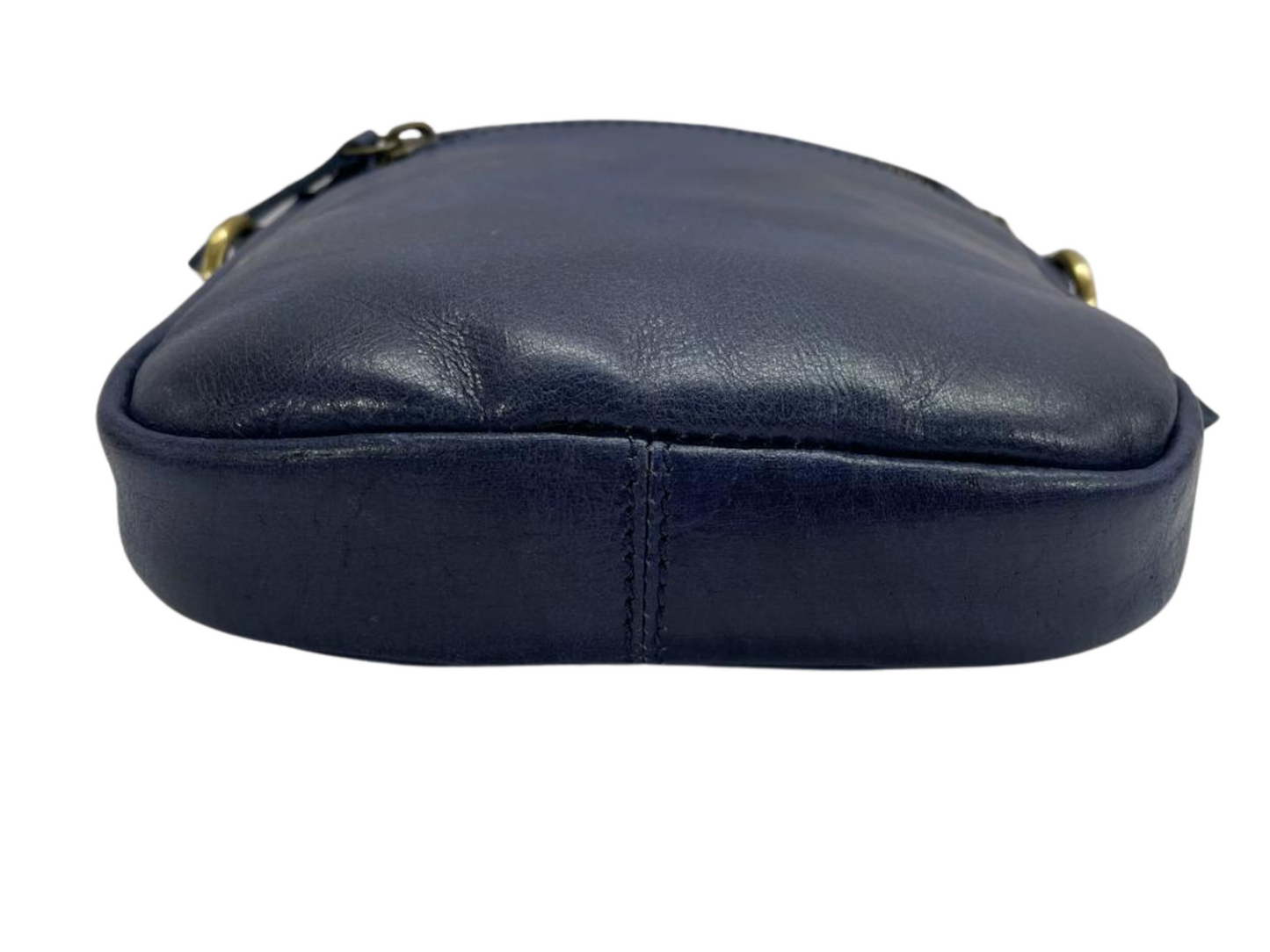 Elegant Blue Leather Sling Side Bag - Premium Quality, Stylish Design for Everyday Use