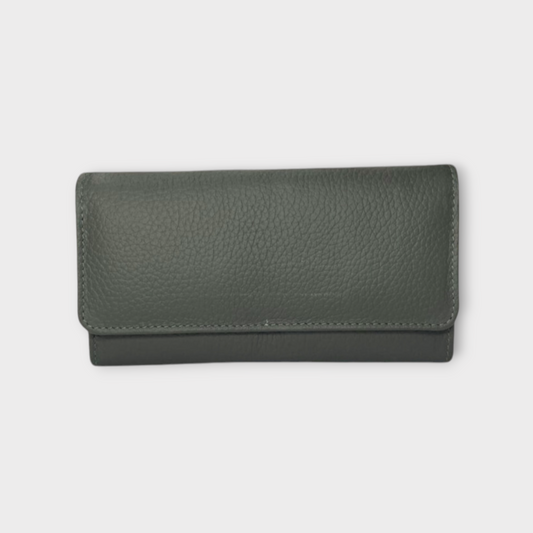 Leather Grey Upholstery Clutch For Women's &amp; Girls